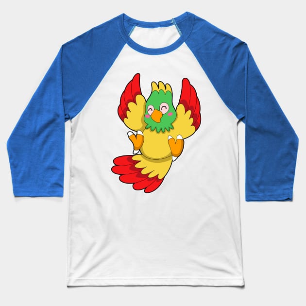 Parrot with green Head Baseball T-Shirt by Markus Schnabel